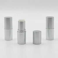 Vente en gros de flacons ronds en argent de 5 g pour soins de la peau, bâtonnets de blush, bâtonnets de crème solaire, contenants de déodorant, emballage personnalisé en couleur