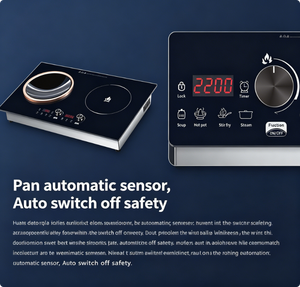 <span class=keywords><strong>Placa</strong></span> de <span class=keywords><strong>Inducción</strong></span> Doble Portátil de 1800W con Control de Perillas, <span class=keywords><strong>Siemens</strong></span> IGBT, Cocina Eléctrica Segura para Cocinar en Casa - Product Image 6