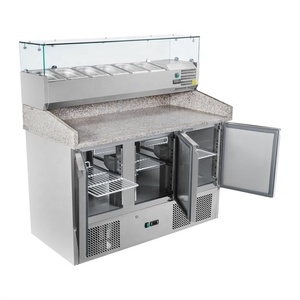 Réfrigérateur, Table de préparation de Pizza, en marbre, robuste - Product Image 3