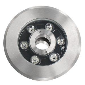 Đèn LED tròn chất lượng cao cho hồ bơi 6W RGBW, đèn dưới nước trang trí cảnh quan, thép không gỉ 304, IP68, đèn đài phun nước LED - Product Image 3