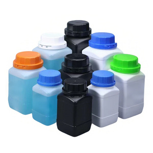 ขวดพลาสติก HDPE ทรงเหลี่ยมปากกว้างสำหรับใช้ในห้องปฏิบัติการ ขนาด 250 มล. 500 มล. 750 มล. 1000 มล. 1500 มล. พร้อมวงแหวนป้องกันการขโมย - Product Image 2