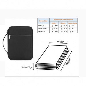 Free Sample Custom casual <b>Bible</b> Covers <b>Bible</b> <b>Case</b> Church Bag <b>Bible</b> Protective with Handle Pockets Zippered Pocket <b>for</b> Men Women - Product Image 2