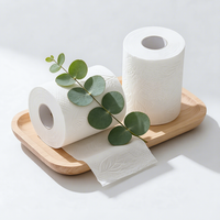 Rouleau de papier toilette OEM en pâte mixte jetable pour voiture, personnalisé en Chine, doux et confortable, 13,5 g x 3 plis, 110 mm H