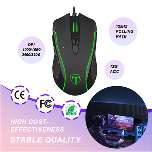 Souris de jeu filaire USB rétroéclairée RVB pour droitiers, design ergonomique optimal pour les joueurs, câble haute durabilité 180 cm en PVC - Product Image 1