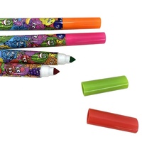 Lot de 24 crayons de couleur en gros pour usine, avec étui en plastique, pour dessin, pour enfants, ensemble de papeterie scolaire, ensemble d'écriture