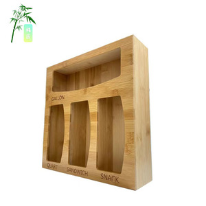 <b>Bamboo</b> Storage Box 12x12inch 4-Compartment Food <b>Container</b> Rectangle Shape For Kitchen Organization - Product Image 5