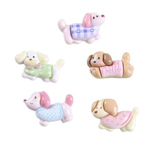 Accessoires en résine DIY Chien <span class=keywords><strong>Teckel</strong></span> en résine créative, Breloques Bijoux Kawaii, Artisanat de dessin animé, Décoration de Noël - Product Image 5