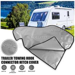 PVC <b>Car</b> Waterproof Trailer Towing <b>Hook</b> Connector Hitch Cover for Caravan Tailer Hitch Coupling Lock Dust Protect <b>Car</b> Accessories - Product Image 1