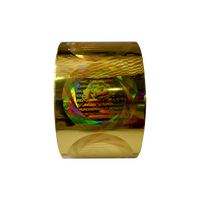 Ruban holographique PET métallisé feuille d'estampage à chaud Holo imprimante arc-en-ciel sans couture Machine à feuille froide pour transfert de chaleur de papier