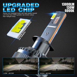 Phare LED Super Lumineux 130W 15000LM H1 Faisceau Haut/Bas IP68 Étanche 12V pour Silverado 2500 Canbus - Product Image 4