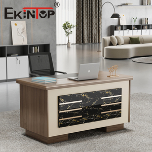 Ekintop <span class=keywords><strong>Bureau</strong></span> <span class=keywords><strong>de</strong></span> Direction en Bois, Tables <span class=keywords><strong>de</strong></span> Lecture, Réception, Mobilier <span class=keywords><strong>de</strong></span> <span class=keywords><strong>Bureau</strong></span> <span class=keywords><strong>à</strong></span> Domicile, Petits Bureaux avec <span class=keywords><strong>Tiroirs</strong></span> - Product Image 3