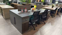 Bureau de travail moderne, durable et simple avec tiroir en bois et serrure pour un usage domestique, ordinateur de bureau, étude, écriture, chambre à coucher