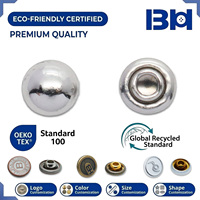 Rivets Métalliques Personnalisés 6mm à Tête Champignon pour Décoration de Vêtements en Cuir, Rivets Ronds Brillants Argentés de Haute Qualité pour Vêtements