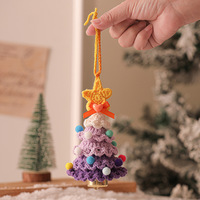 Adorable Ornement de Noël en Peluche, Petite Figurine Tricotée pour Arbre de Noël, Décoration de Noël, Ornement de Voiture