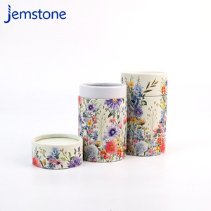 Boîte Cadeau Cylindrique en Carton Personnalisée pour Thé en Vrac et Thé aux Fleurs, Emballage en Tube de Papier Kraft de Qualité Alimentaire - Product Image 3