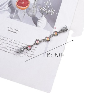 Rongyun hogar agujero Nueva joyería DIY mariposa color diamante <span class=keywords><strong>cadena</strong></span> desmontable metal viento accesorios zapatos encantos - Product Image 5