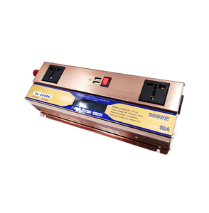 Inversor de Corriente de Onda Sinusoidal de 2000w, de 12v a 220v CA, con Cargador, Inversores Solares Híbridos de 12v, Inversor para Automóvil Fuera de la Red - Product Image 1