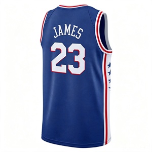 Jersey Bordado de Baloncesto Philadelphia 76 al por Mayor # 23 <span class=keywords><strong>LeBron</strong></span> James # <span class=keywords><strong>7</strong></span> Jaylen Brown # 21 Joel Embiid # 0 Tyrese Maxe Tallas S-XXL - Product Image 2
