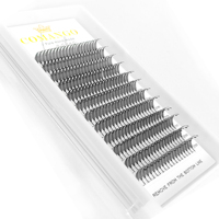 Cils individuels en forme de plume, de cœur, d'étoile, de manga, naturels, super doux, extensions de cils