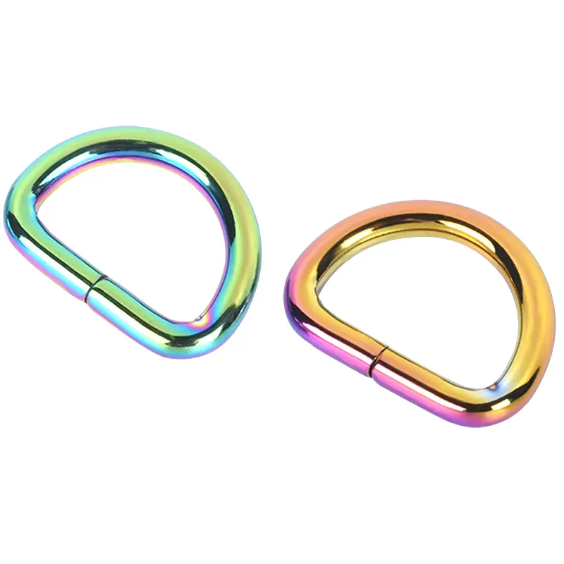 각종 색깔 및 크기 D 반지 버클 핸드백 부속품 금속 벨트 D 반지