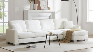 Sofá Seccional Moderno Cloud de 96*56 Pulgadas con Chaise Longue Extra Grande para Sala de Estar, Apartamento, Oficina, 3 Colores - Product Image 2