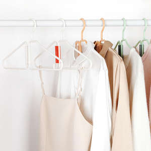 ไม้แขวนเสื้อพับได้ประหยัดพื้นที่สำหรับการเดินทางและการจัดเก็บในตู้เสื้อผ้า ไม้แขวนเสื้อพลาสติกแบบพับได้พร้อมดีไซน์กันลื่น - Product Image 5