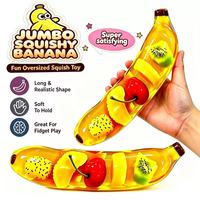 Jouet à presser géant en forme de banane, en matériau doux type vaseline, jouet sensoriel anti-stress et de décompression, cadeau pour enfants