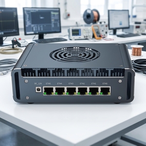 Mini PC Pare-feu 12e Génération Core i7 1265U 1245U <span class=keywords><strong>1215U</strong></span> DDR5 avec Ventilateur, Mini Ordinateurs Routeur Logiciel 6x2.5G LAN Proxmox Ether CAT 4K HD DP - Product Image 1