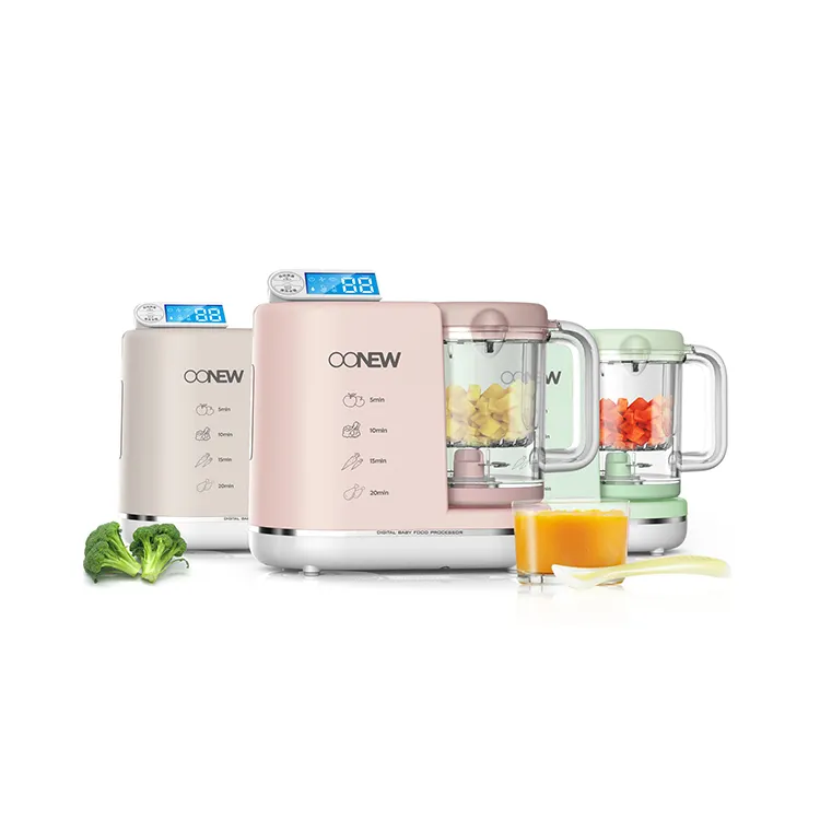 2021 New Product 5-in-1 Multifunction Baby Food Steamer Portable Blender Mixer for Baby Food