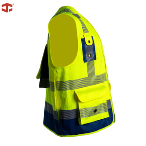 Chaleco de Seguridad JIADE Serie WorkPro para Hombre, Alta Visibilidad, Poliéster Transpirable, Reflectante, Fluorescente, Tallas Grandes - Product Image 4