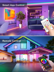 ชุดไฟนีออน LED RGB ควบคุมผ่านแอป24V แถบไฟนีออนอัจฉริยะ16.4FT * 2 - Product Image 3