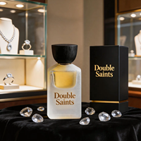 Flacon de parfum vide personnalisé 30ml 50ml 100ml, forme carrée, verre épais, vaporisateur à fine brume, flacon de parfum givré avec boîte cadeau