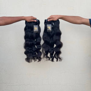 Pelo de visón virgen con cutícula alineada, precio al por mayor pelo de templo indio Virgen sin procesar crudo - Product Image 2