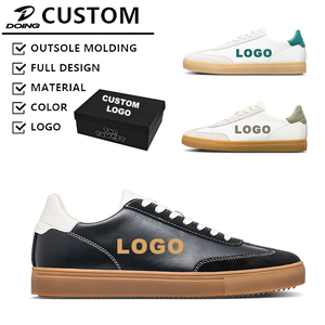 Chaussures décontractées en cuir noir QUANZHOU DOING pour hommes, baskets tendance à prix abordable, chaussures de skate pour hommes - Product Image 1