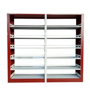 Office Furniture File Storage Public <b>Library</b> Bookshelf Bookcase Iron <b>Library</b> Metal <b>Book</b> Shelf - Product Image 6