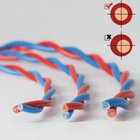Cable de Cobre Libre de Oxígeno Resistente al Fuego RVS de 2 Núcleos, Multitamaño, con Aislamiento de PVC, Par Trenzado, Directo de Fábrica, para Complejos Residenciales