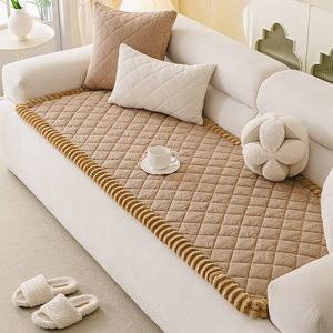 <b>Sofa</b> Cushions Rectangle Solid Color Anti-Cat Scratch Non-Slip <b>Sofa</b> <b>Cover</b> General Use Machine Washable Spring 2026 - Product Image 1