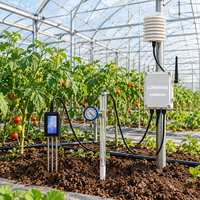 Capteur de sol 4 en 1 RS485 Modbus, capteur de tension du sol, capteur d'air avec collecteur LORAWAN pour l'agriculture