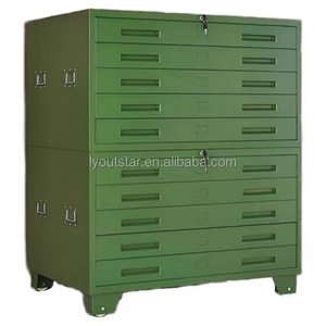 Armoire en fer moderne à 5 tiroirs verrouillables, mobile, pour bureau, atelier domestique et rangement de cartes, idéale pour la cuisine - Product Image 2