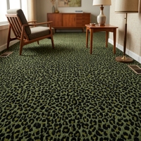Moquette murale ignifuge et insonorisée en nylon imprimé léopard pour hôtel, 4m, moderne, lavable, pour salle de banquet et salon