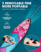 Planche de surf de haute qualité fabriquée en Chine, 10'6'*33'*6', planche de SUP tout terrain, double couche, gonflable, planche à pagaie debout pour la pêche