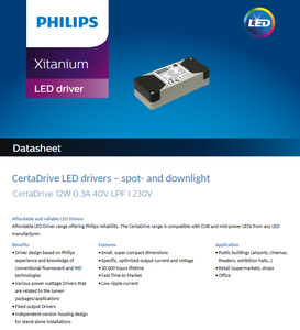 Meilleur prix pour les pilotes LED en plastique AC-DC PHILIPS CertaDrive LPF 4W 6W 8W 10W 12W - Product Image 6