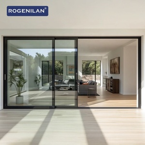 <span class=keywords><strong>Puerta</strong></span> Corredera Resistente a Huracanes para Patio Exterior Rogenilan, <span class=keywords><strong>Puerta</strong></span> Corredera de Aluminio para Jardín, Balcón y Entrada - Product Image 1