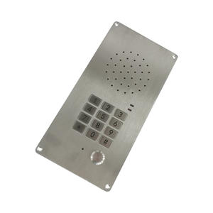 Intercomunicador de acero inoxidable con altavoz para control de <span class=keywords><strong>acceso</strong></span> de fábrica con un solo botón de pulsación para hablar - Product Image 3