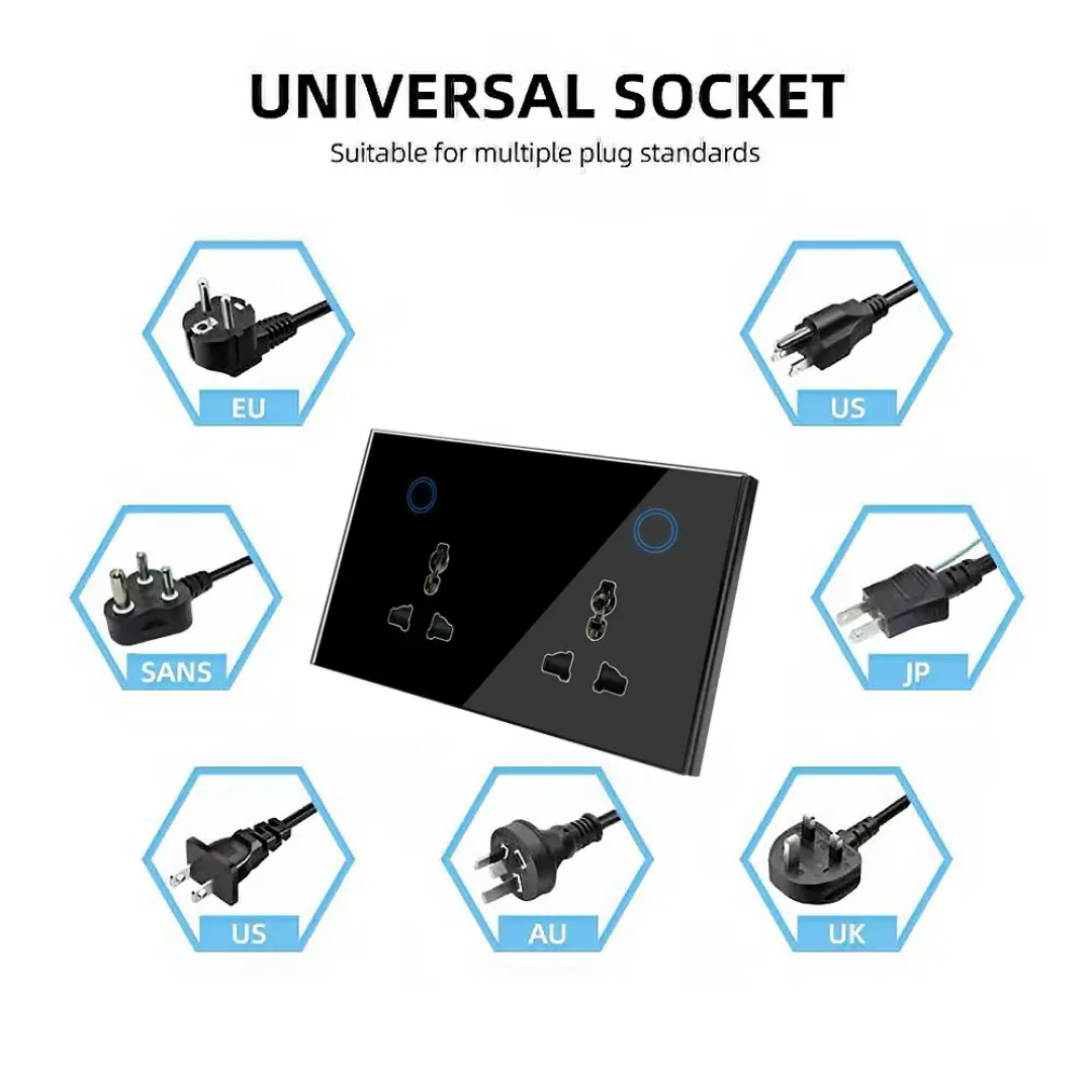 Tuya Smart Wall Socket Interruptor Smart Inteligente Wifi Smart Home with 2 AC Outlets 2 USB Type-C Charger WiFi/Zigbee 16A 15A · image 4