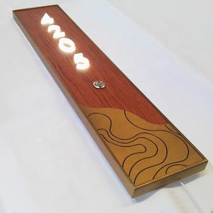 Acryleec-Placa de nombre de casa, placa <span class=keywords><strong>solar</strong></span> larga para puerta de hotel, placas con campana - Product Image 2