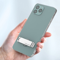 OEM ODM Alliage de zinc flexible 180 °   Support pliable en métal portable personnalisé pour téléphone avec poignée de maintien pour bureau et bureau à domicile