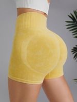 Femmes taille haute Fitness Leggings sans couture Spandex Scrunch bout à bout vêtements de sport décontracté Compression Shorts filles athlétisme en gros