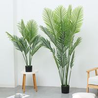 Nouvelle plante artificielle verte décorative, palmier de Madagascar multi-tiges, bonsaï, décoration de mariage