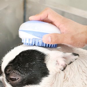 Pet <b>Bathing</b> Comb Massage Brush Green Blue ABS <b>Dog</b> Cat Cleaning Tool - Product Image 2